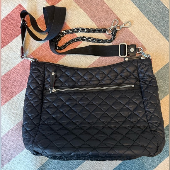 MZ Wallace Crosby Hobo - Black/Silver - Picture 3 of 4